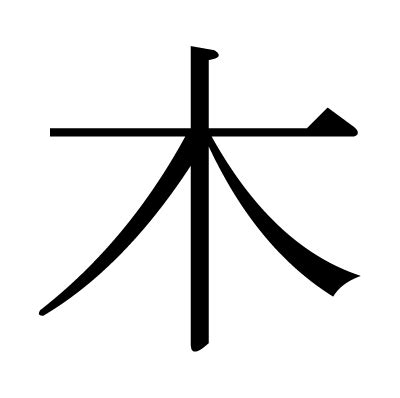 漢字 木